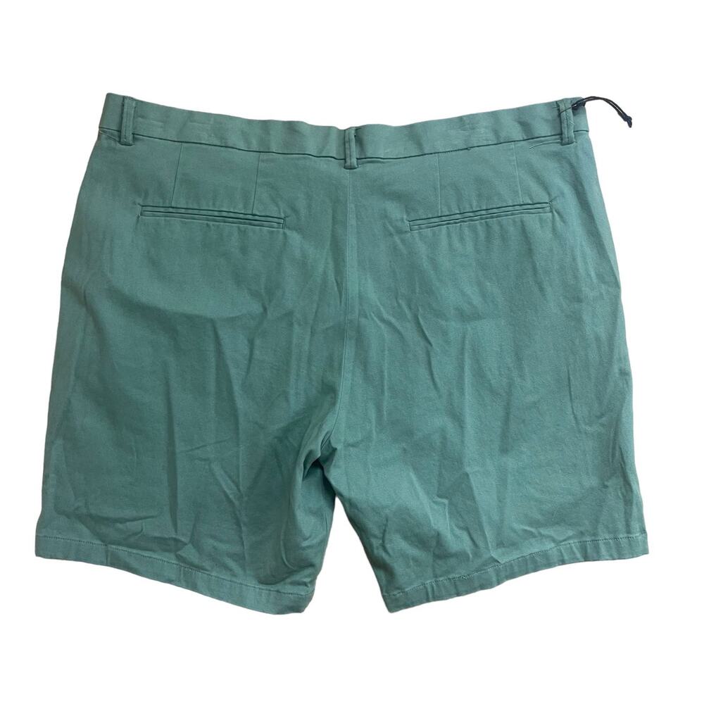 Coastaoro Men’s Cotton Flat Front Shorts Green Size 40 - Picture 4 of 5
